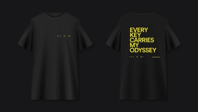 EVERY KEY CARRIES MY ODYSSEY – T-shirt by Iris Hond